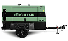 Sullair 375 Series T4F portable diesel air compressor
