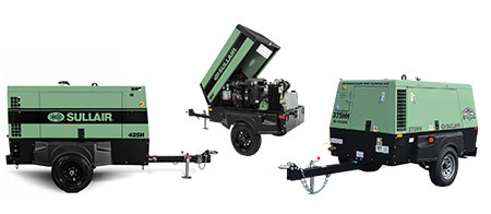 Sullair portable diesel compressor assortment