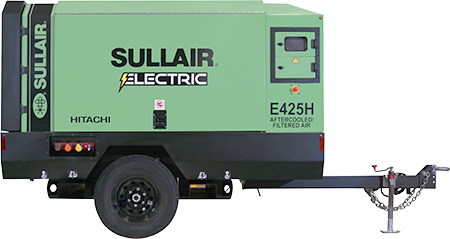 Sullair E425H electric portable air compressor