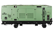 Sullair OFD1550 T4F portable diesel oil free air compressor