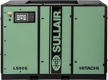Sullair LS90S rotary screw industrial air compresor